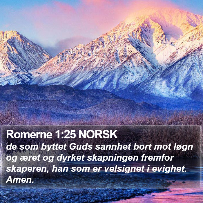 Romerne 1:25 NORSK Bible Study