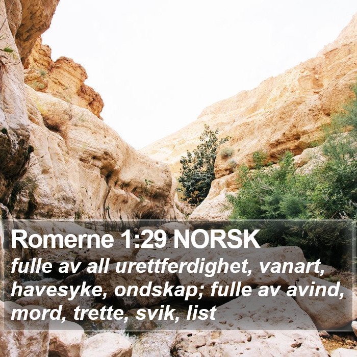 Romerne 1:29 NORSK Bible Study