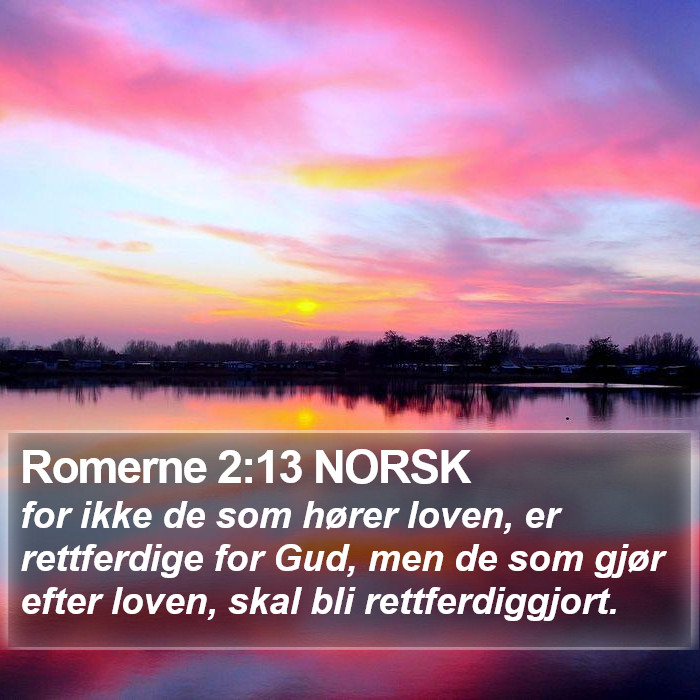 Romerne 2:13 NORSK Bible Study