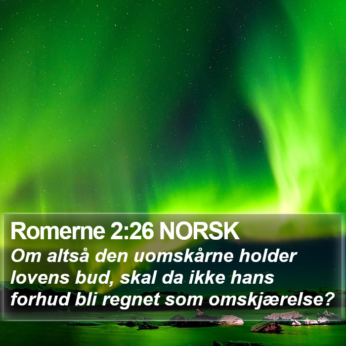 Romerne 2:26 NORSK Bible Study