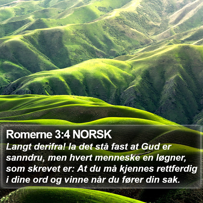 Romerne 3:4 NORSK Bible Study