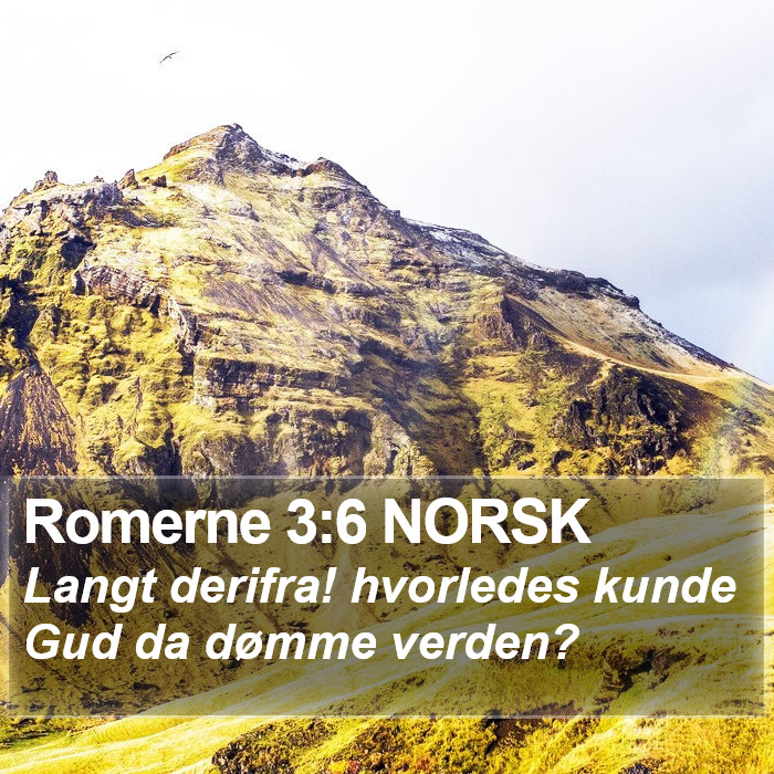 Romerne 3:6 NORSK Bible Study