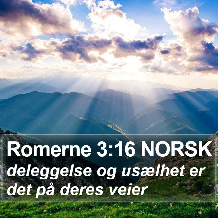 Romerne 3:16 NORSK Bible Study