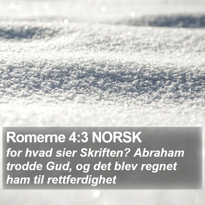 Romerne 4:3 NORSK Bible Study