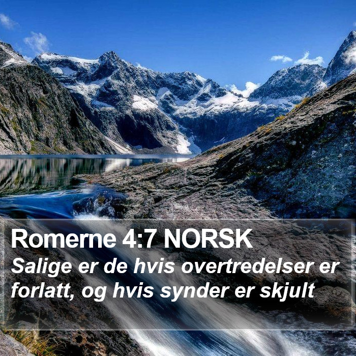 Romerne 4:7 NORSK Bible Study