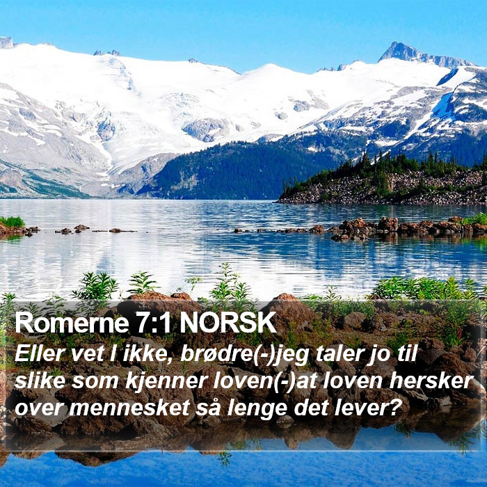 Romerne 7:1 NORSK Bible Study