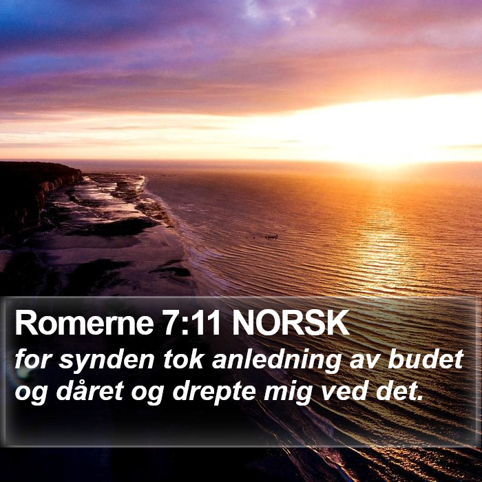 Romerne 7:11 NORSK Bible Study