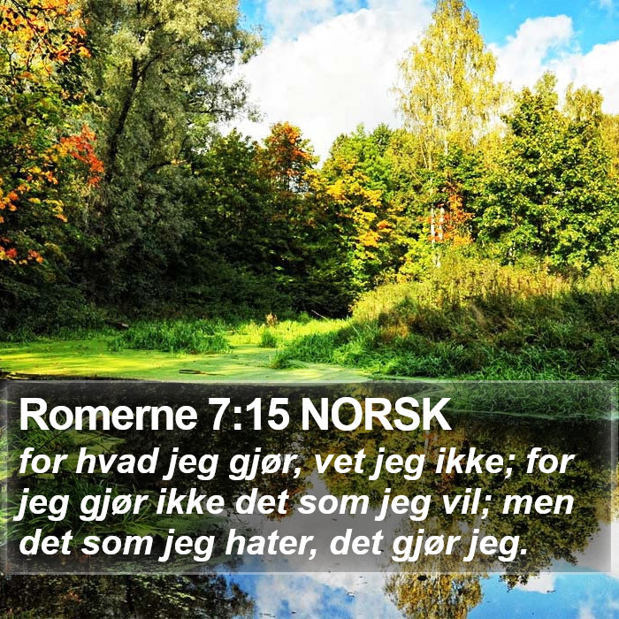 Romerne 7:15 NORSK Bible Study