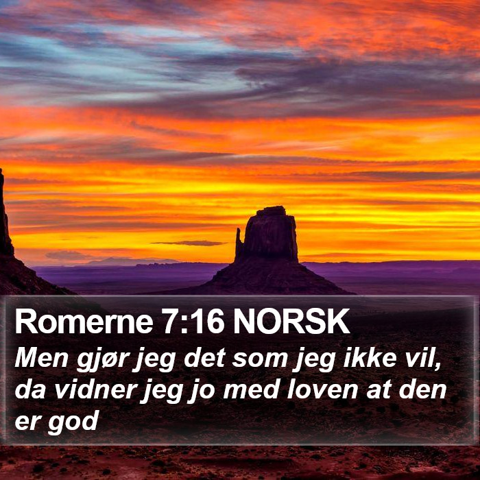 Romerne 7:16 NORSK Bible Study