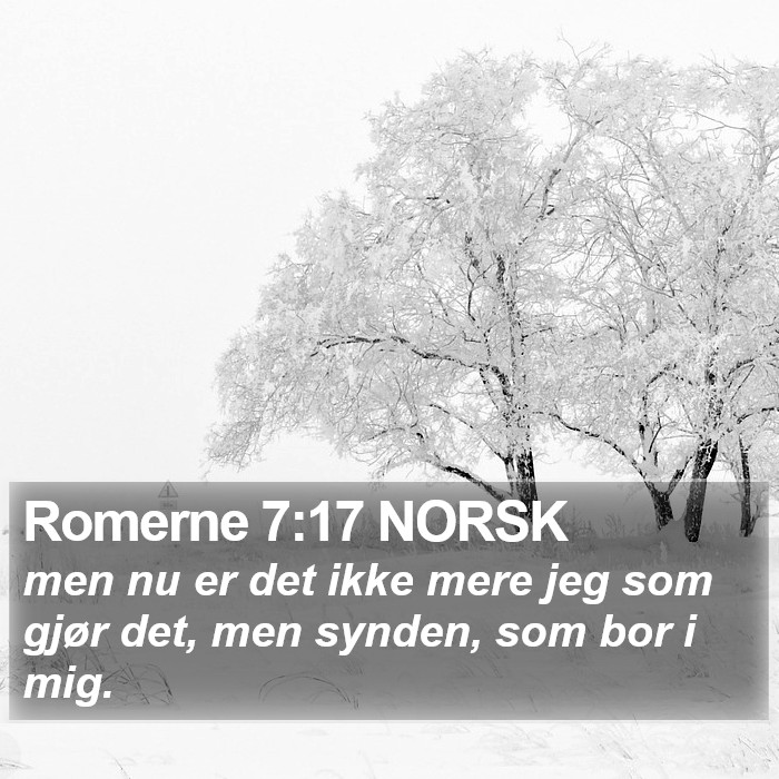 Romerne 7:17 NORSK Bible Study