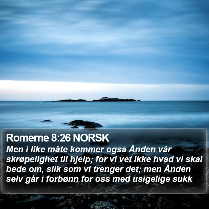 Romerne 8:26 NORSK Bible Study