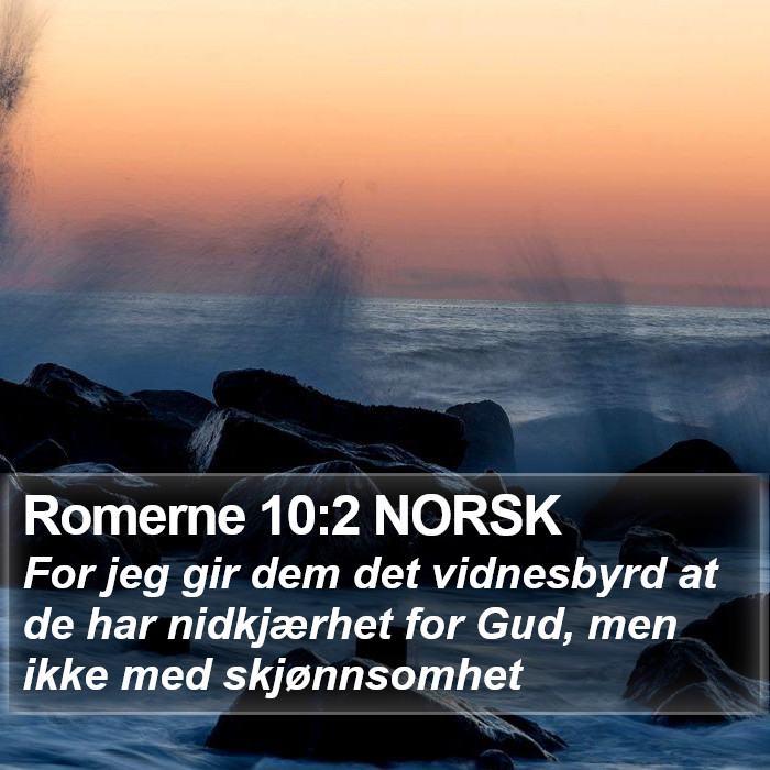Romerne 10:2 NORSK Bible Study
