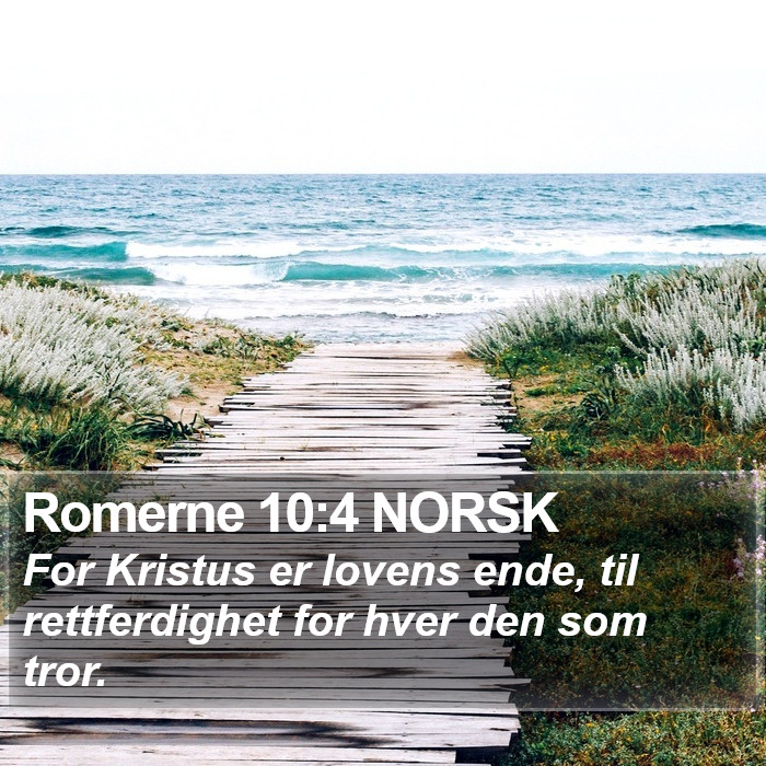 Romerne 10:4 NORSK Bible Study