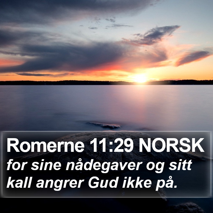Romerne 11:29 NORSK Bible Study