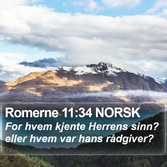 Romerne 11:34 NORSK Bible Study