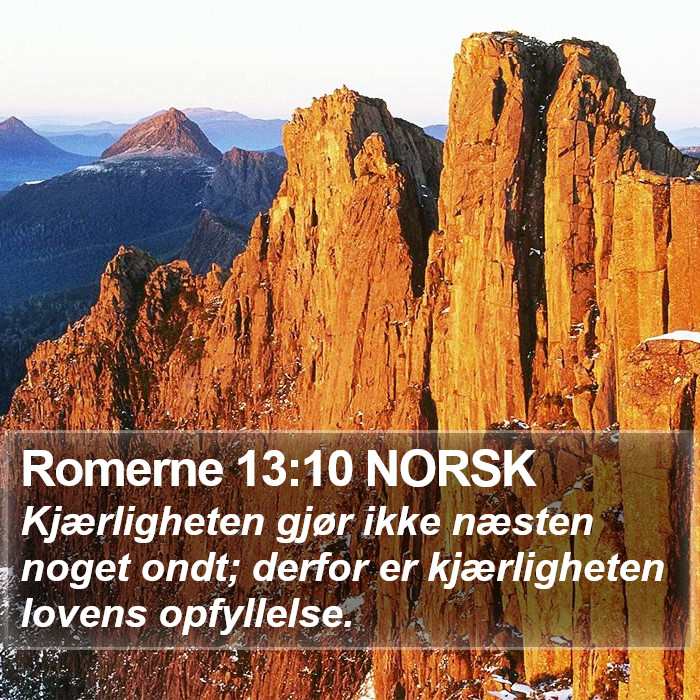Romerne 13:10 NORSK Bible Study