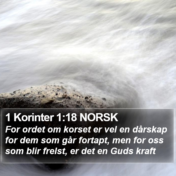 1 Korinter 1:18 NORSK Bible Study