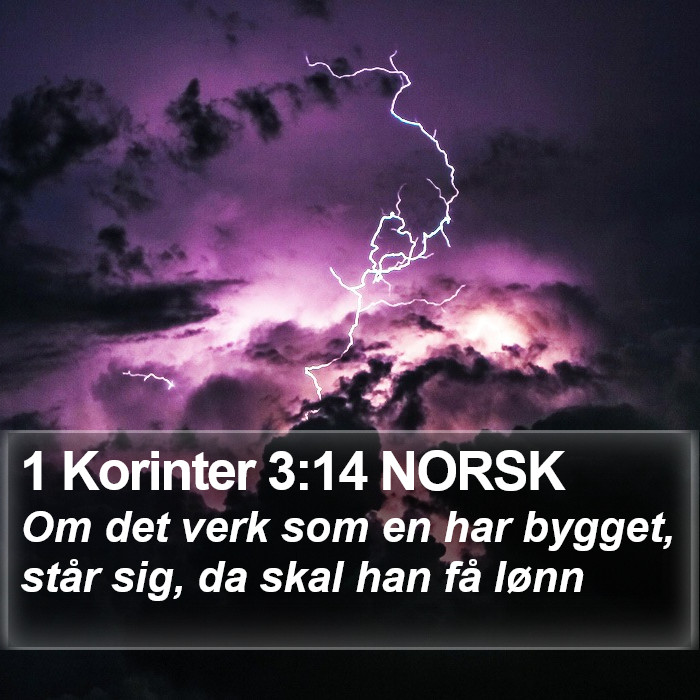 1 Korinter 3:14 NORSK Bible Study
