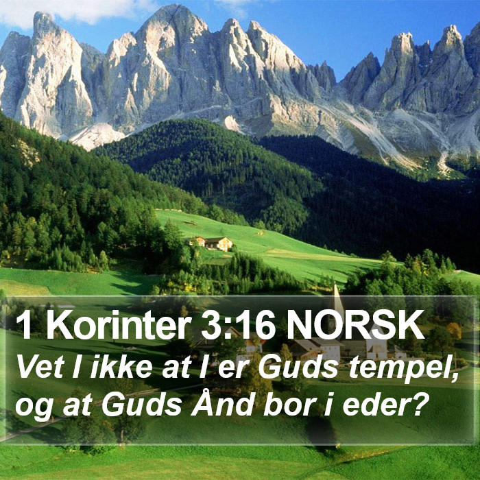1 Korinter 3:16 NORSK Bible Study