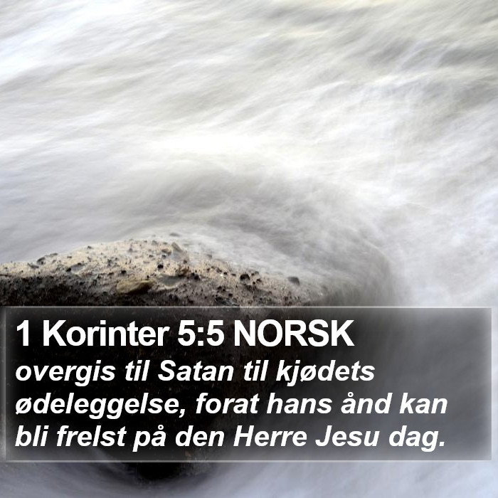 1 Korinter 5:5 NORSK Bible Study