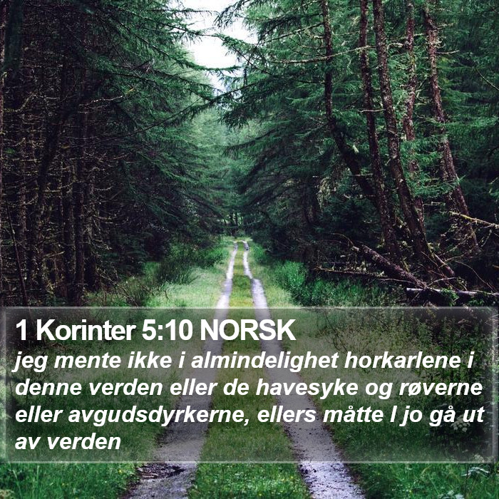1 Korinter 5:10 NORSK Bible Study