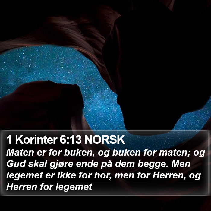 1 Korinter 6:13 NORSK Bible Study