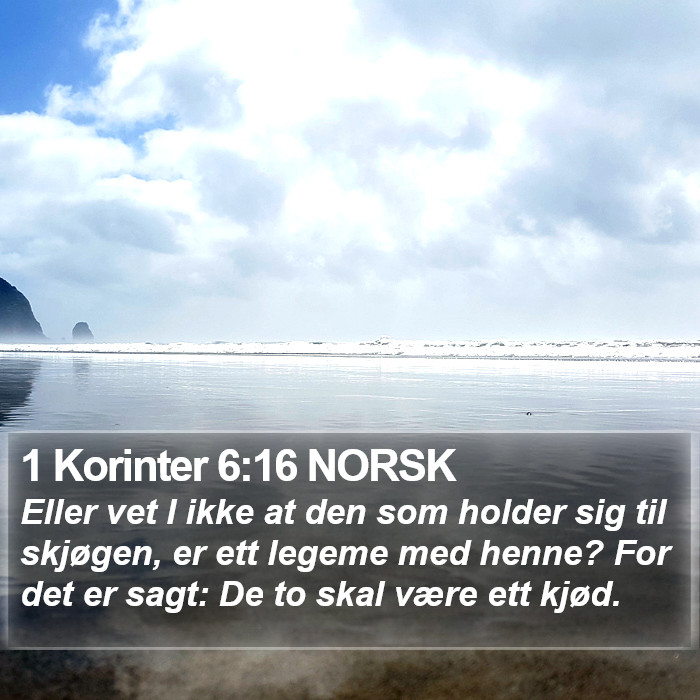 1 Korinter 6:16 NORSK Bible Study
