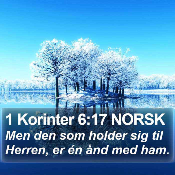1 Korinter 6:17 NORSK Bible Study