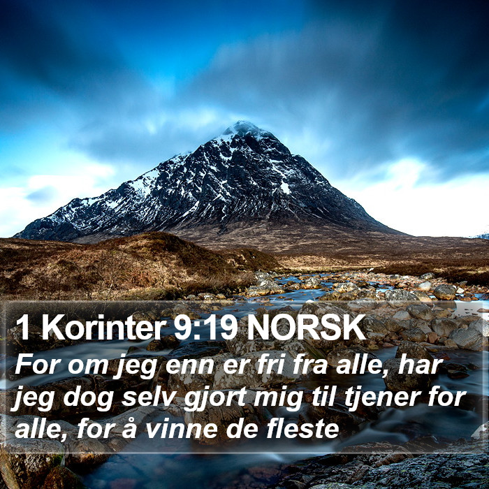 1 Korinter 9:19 NORSK Bible Study