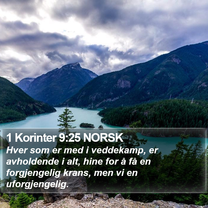 1 Korinter 9:25 NORSK Bible Study