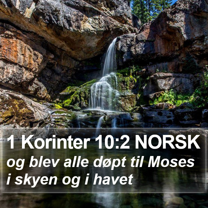 1 Korinter 10:2 NORSK Bible Study