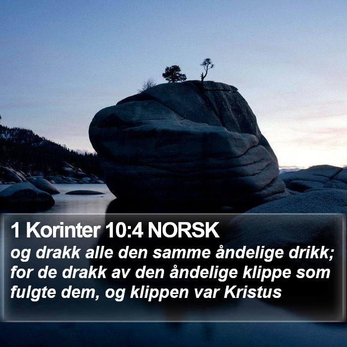 1 Korinter 10:4 NORSK Bible Study