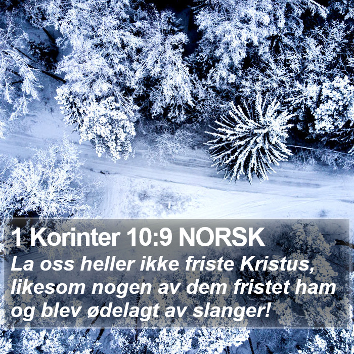 1 Korinter 10:9 NORSK Bible Study