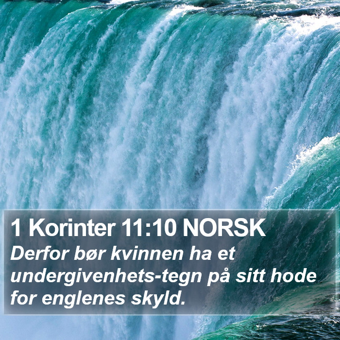 1 Korinter 11:10 NORSK Bible Study