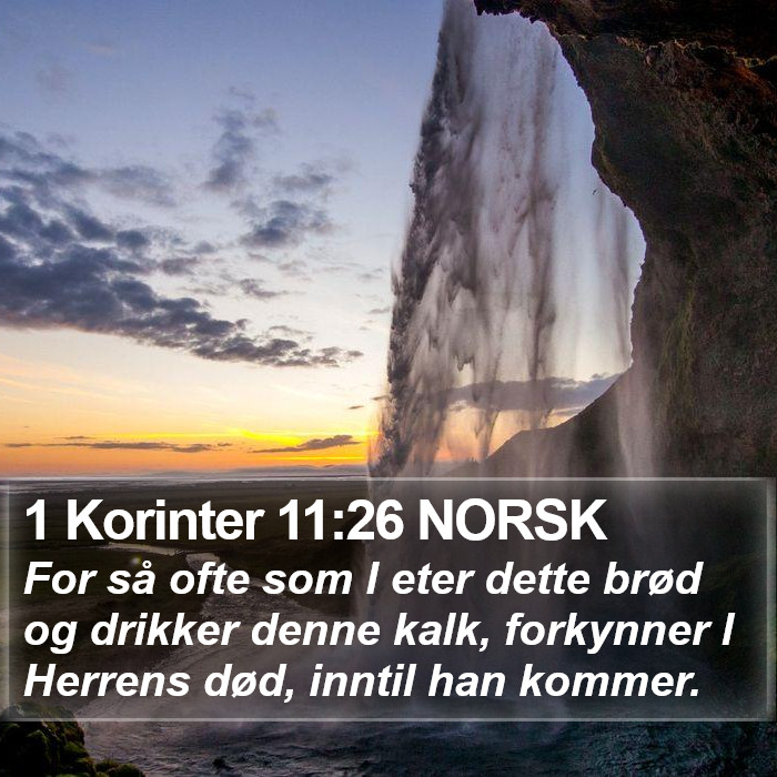 1 Korinter 11:26 NORSK Bible Study