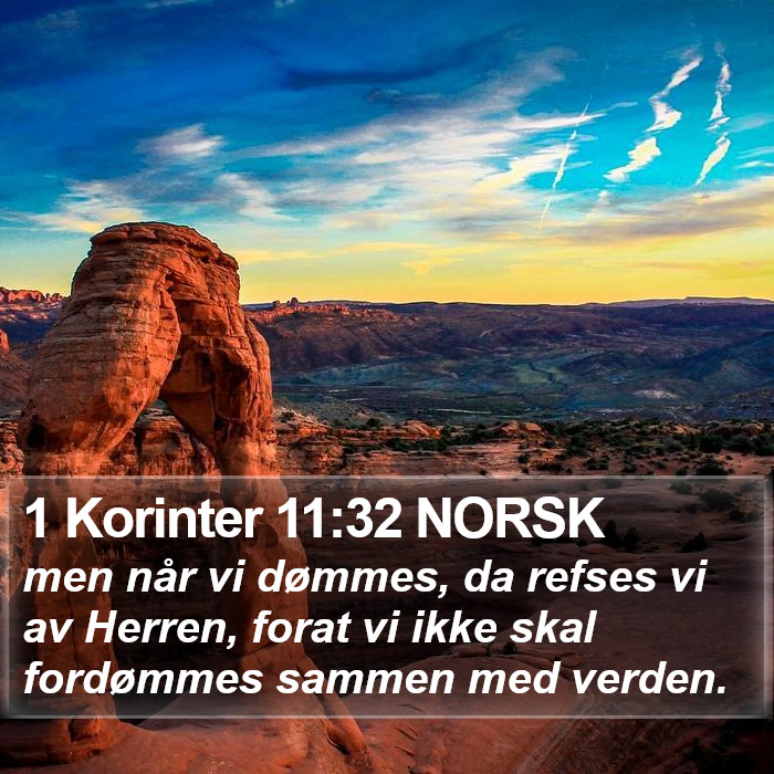 1 Korinter 11:32 NORSK Bible Study