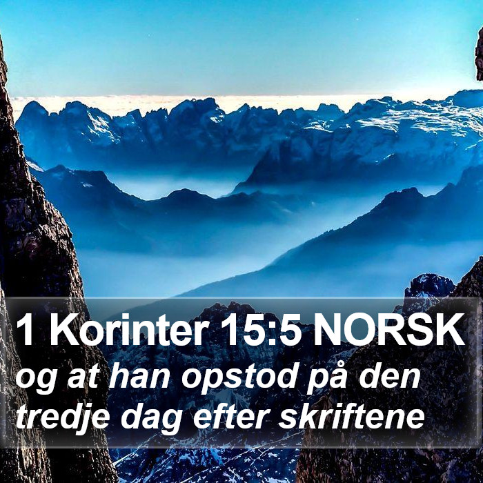 1 Korinter 15:5 NORSK Bible Study