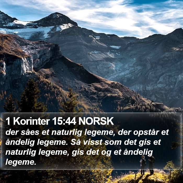 1 Korinter 15:44 NORSK Bible Study