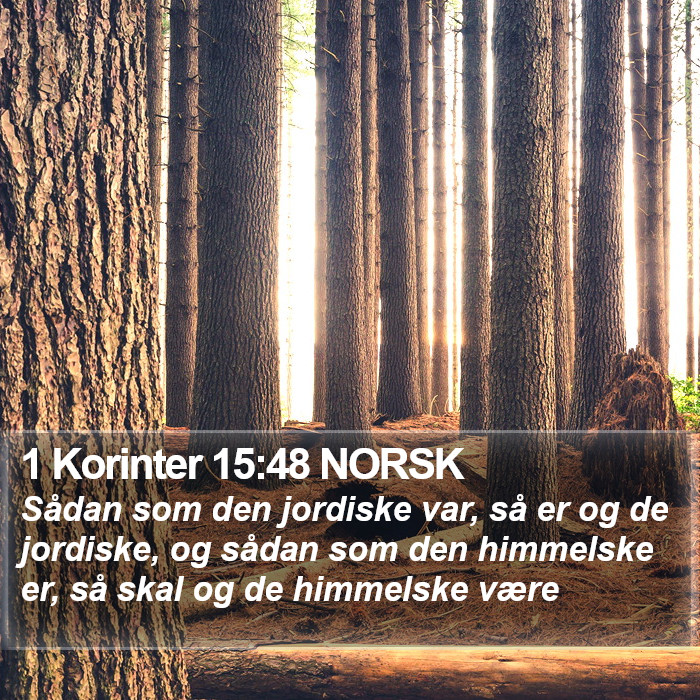 1 Korinter 15:48 NORSK Bible Study