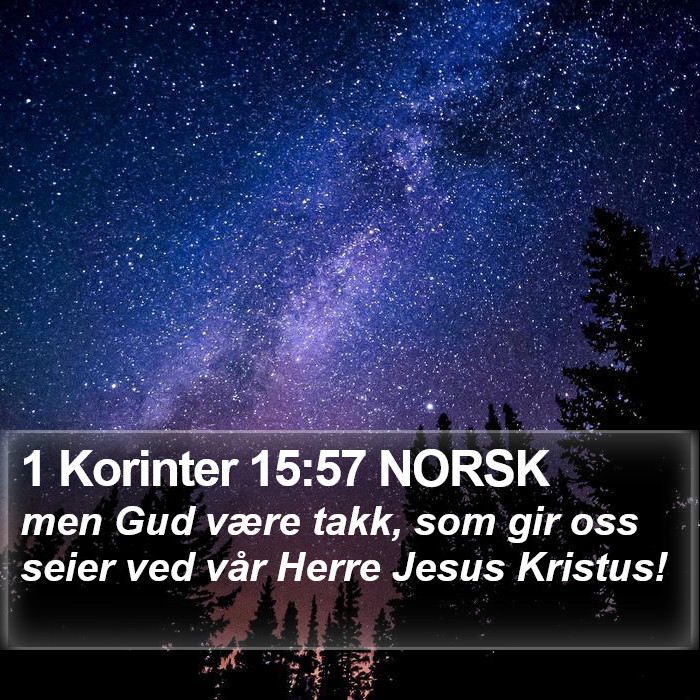 1 Korinter 15:57 NORSK Bible Study