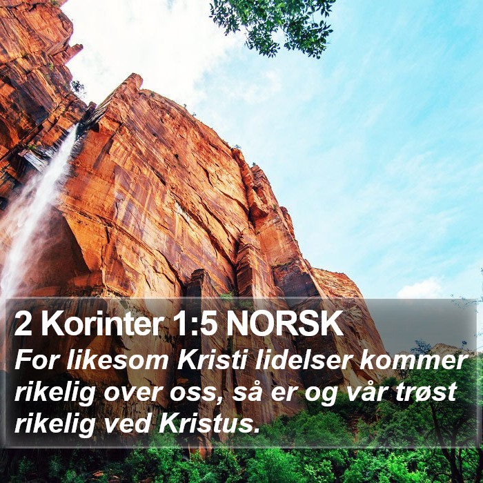 2 Korinter 1:5 NORSK Bible Study