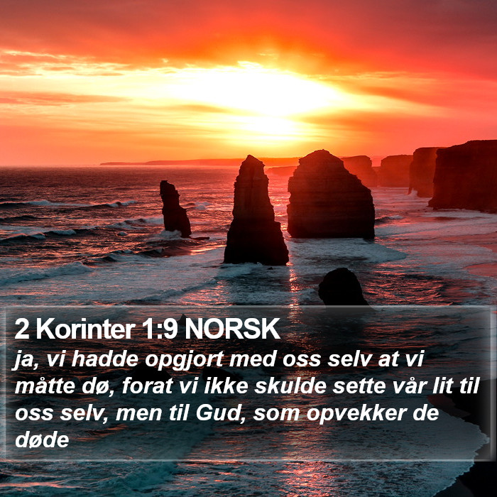 2 Korinter 1:9 NORSK Bible Study