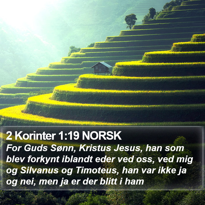 2 Korinter 1:19 NORSK Bible Study