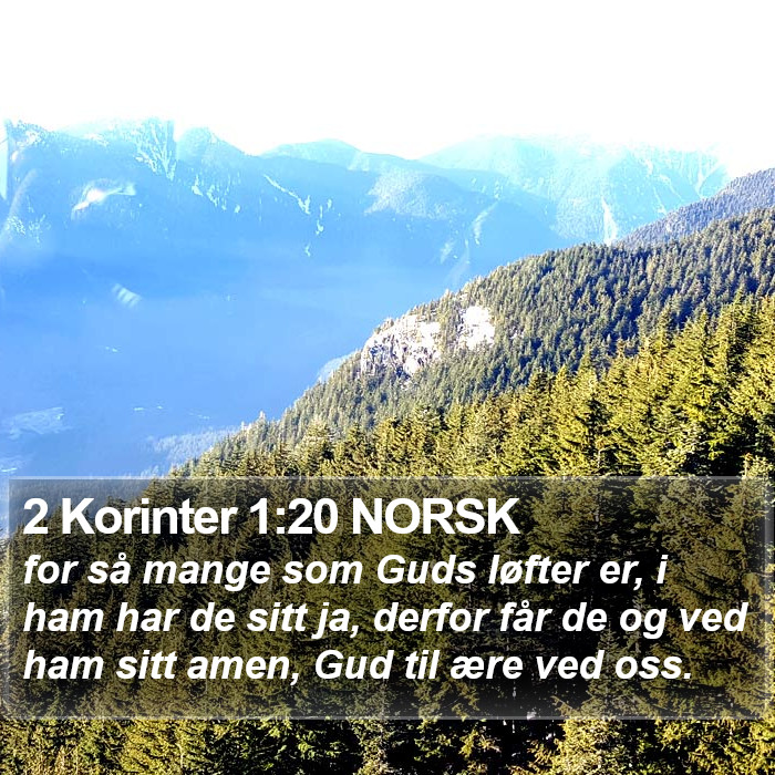 2 Korinter 1:20 NORSK Bible Study