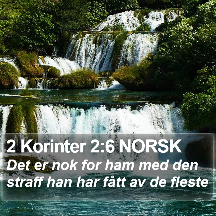 2 Korinter 2:6 NORSK Bible Study