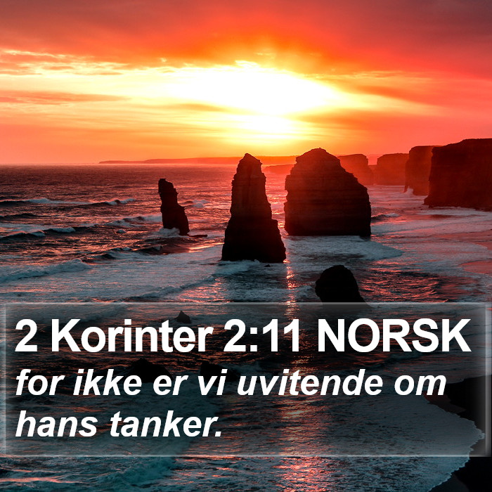 2 Korinter 2:11 NORSK Bible Study