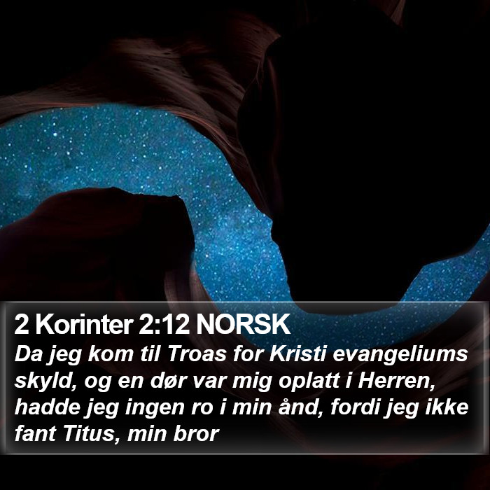 2 Korinter 2:12 NORSK Bible Study