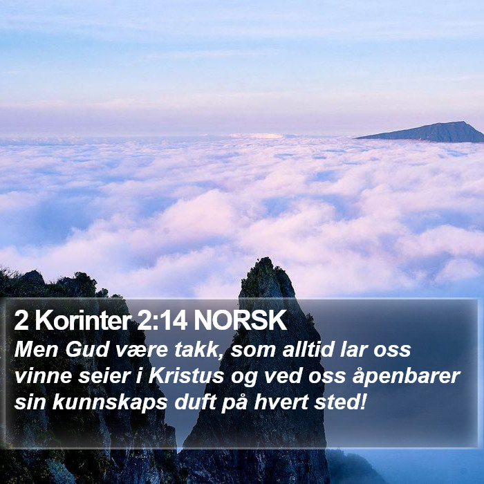 2 Korinter 2:14 NORSK Bible Study