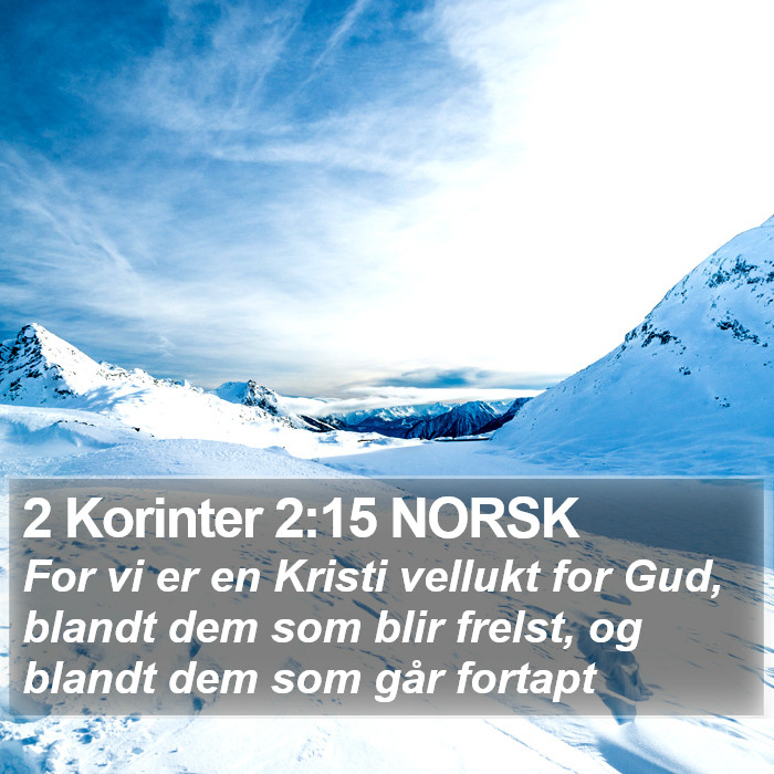 2 Korinter 2:15 NORSK Bible Study