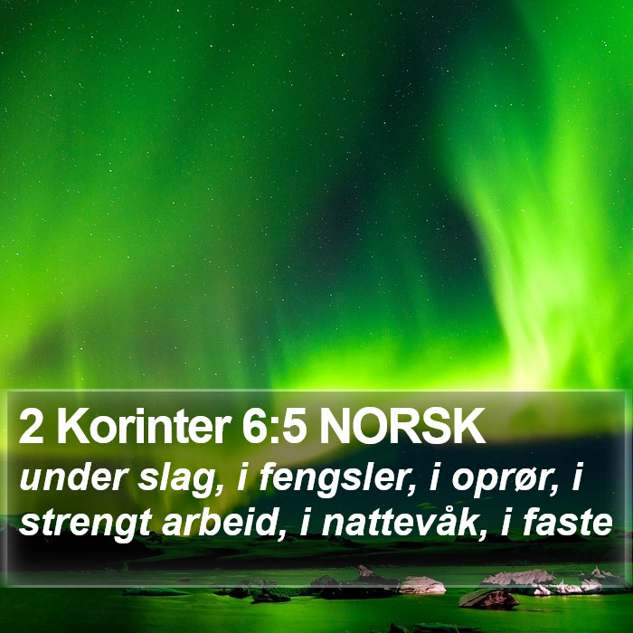 2 Korinter 6:5 NORSK Bible Study